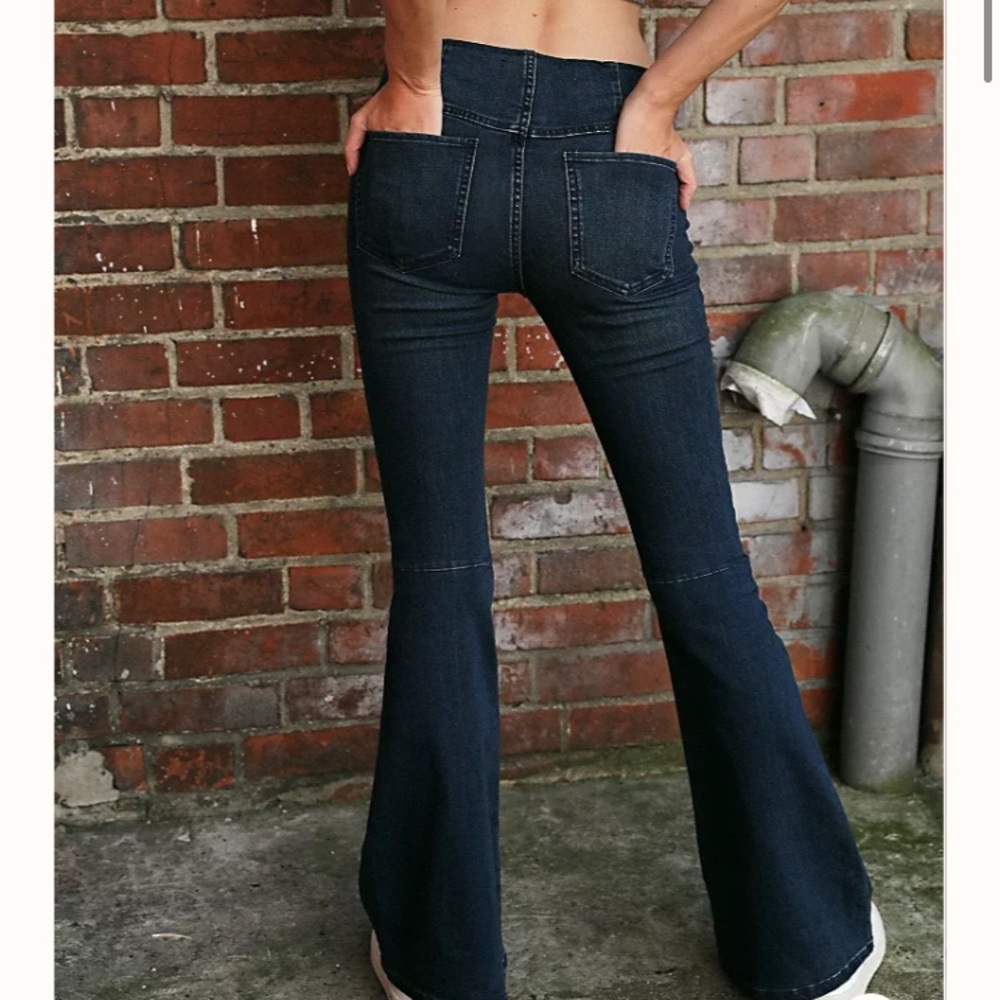 Free People pull on flared jean